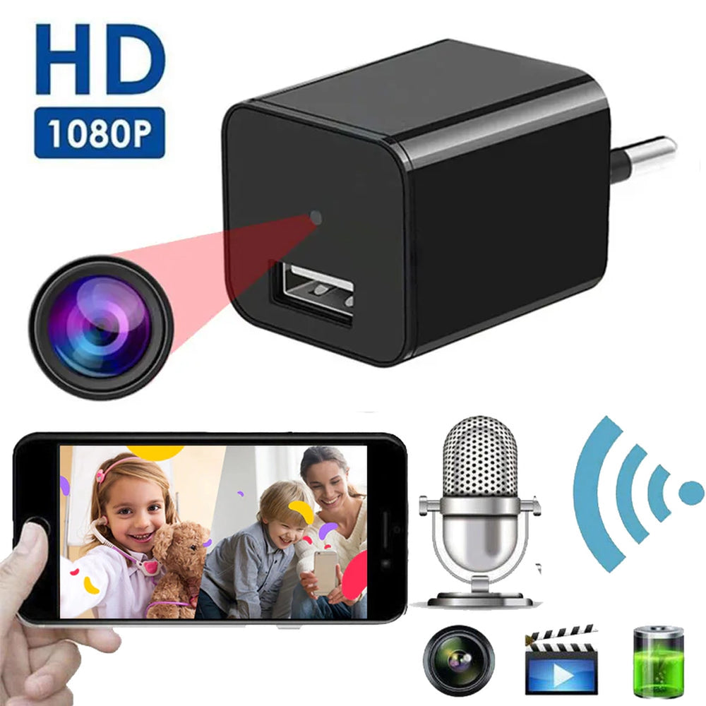 1080P HD dold mini-kamera inbyggd i laddare