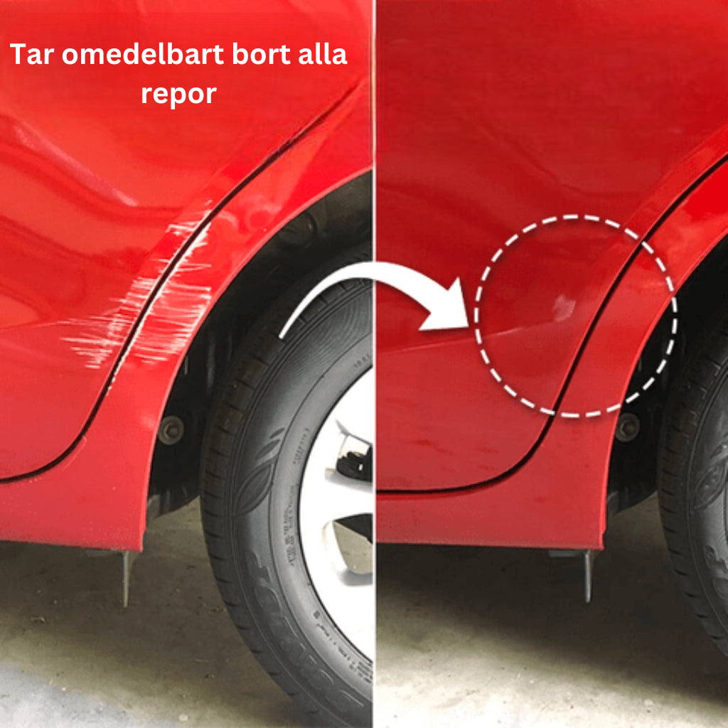 Spray för att dölja repor på bilen